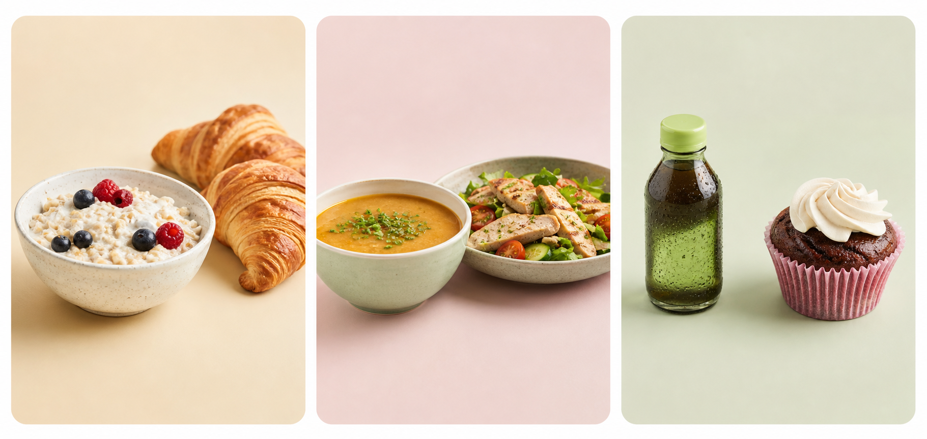 Завтраки, готовые блюда, напитки и снеки